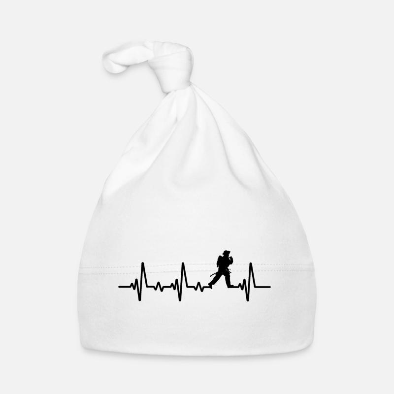 Pompier Heartbeat pompier Bonnet bio Bébé
