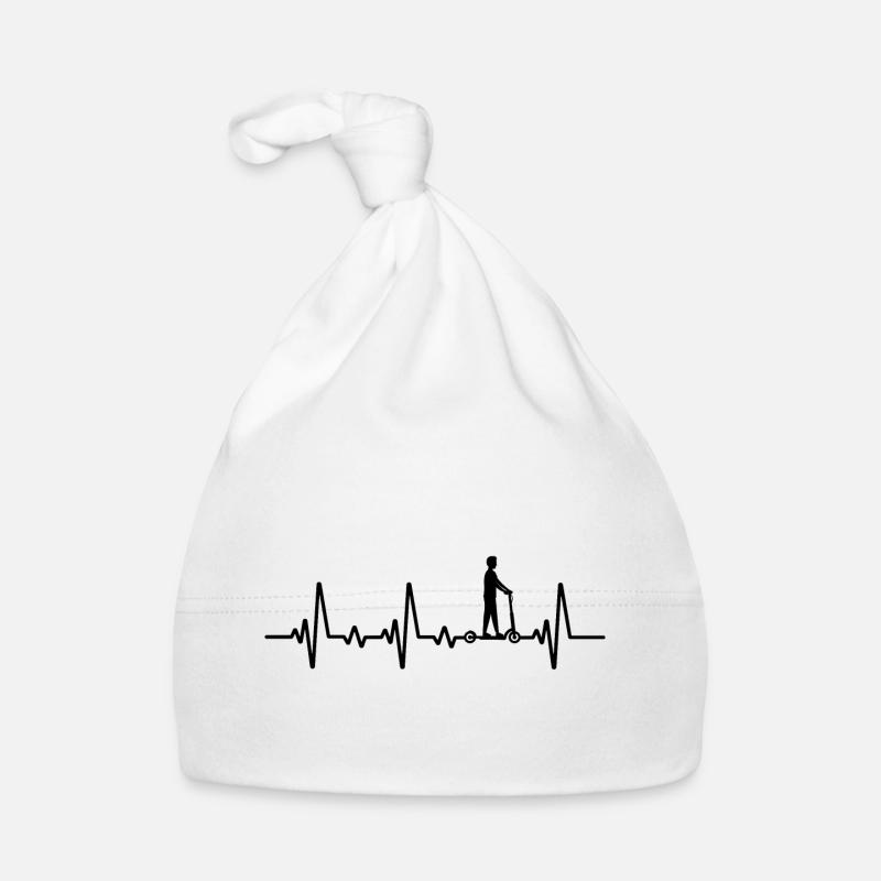 Tretroller herzschlag scooter roller Baby Bio-Mütze