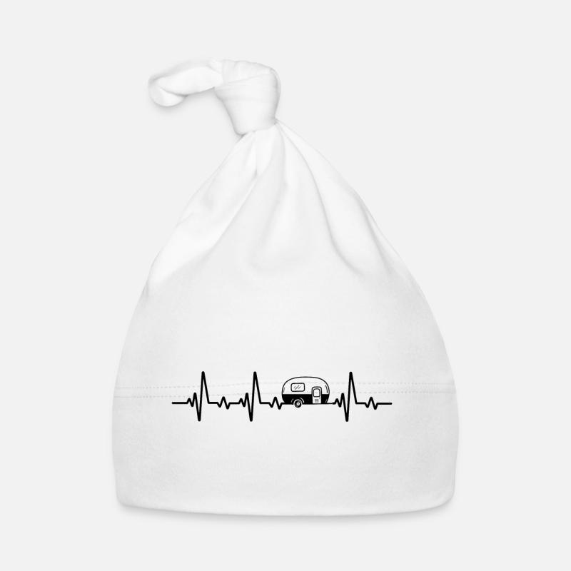 Caravan Heartbeat Camping Camping Organic Baby Cap