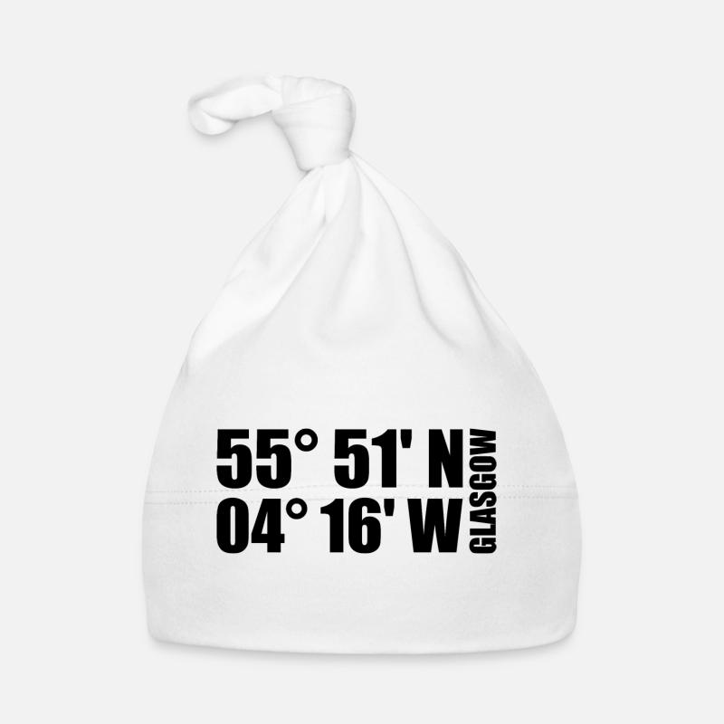 Glasgow Coordinates Organic Baby Cap