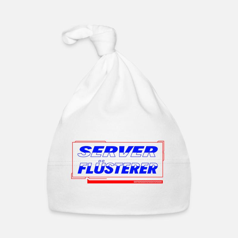 Chuchoteur de serveur - Bonnet bio Bébé - blanc