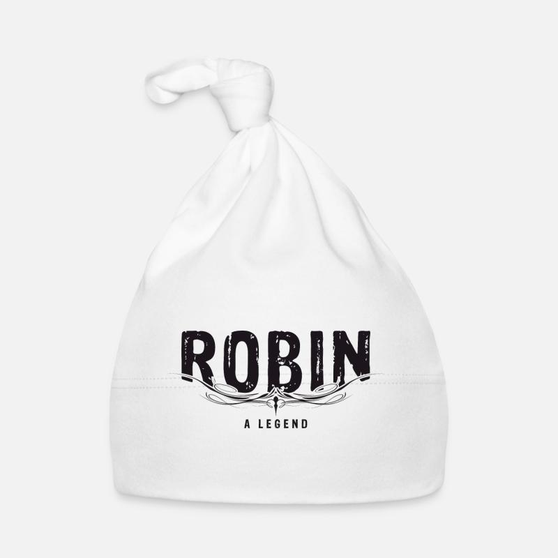 ROBIN A LEGEND verziert Baby Bio-Mütze