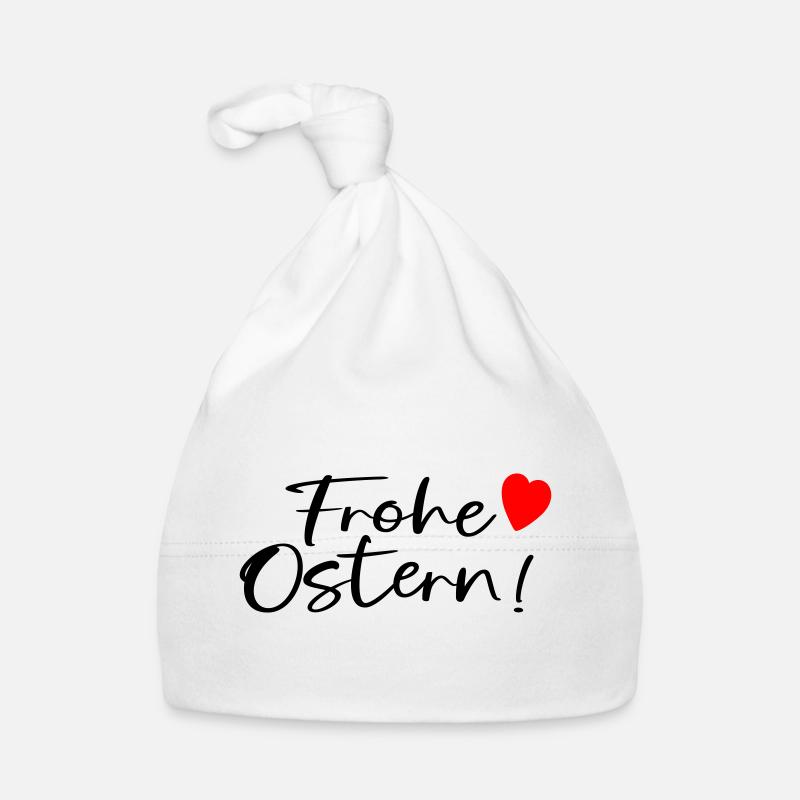 FROHE OSTERN WÜNSCHEN Baby Bio-Mütze