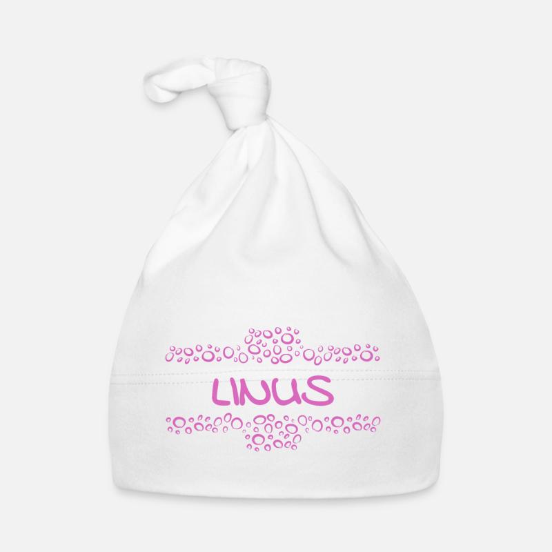 First name Linus Organic Baby Cap