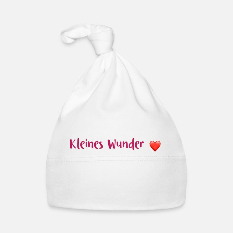 Babysprüche - kleines Wunder Baby Bio-Mütze