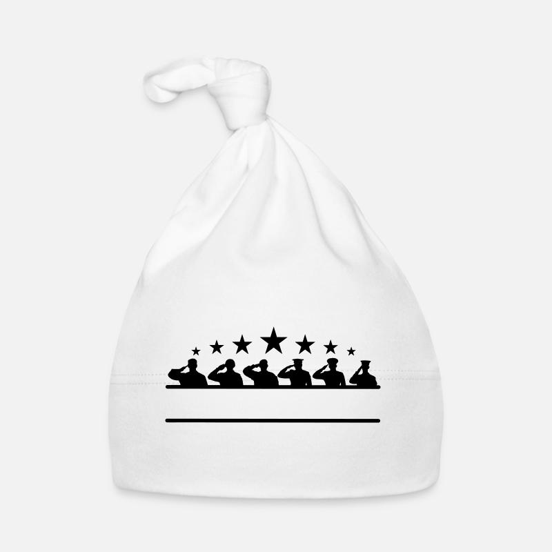 Bannière d’étoile de salutation de respect Bonnet bio Bébé