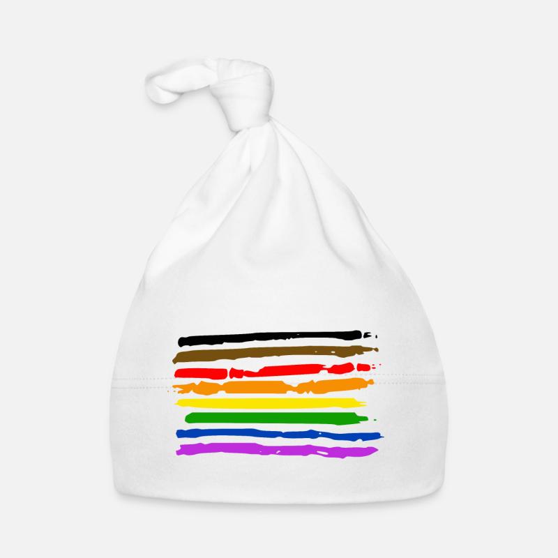 Drapeau de la fierté Plus de couleurs Bonnet bio Bébé
