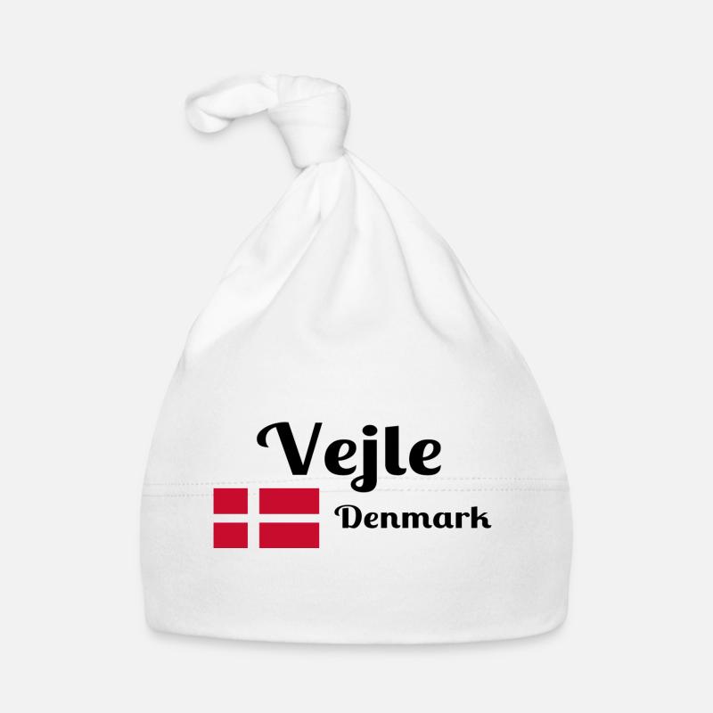 Vejle Denmark - Stylish prints Organic Baby Cap