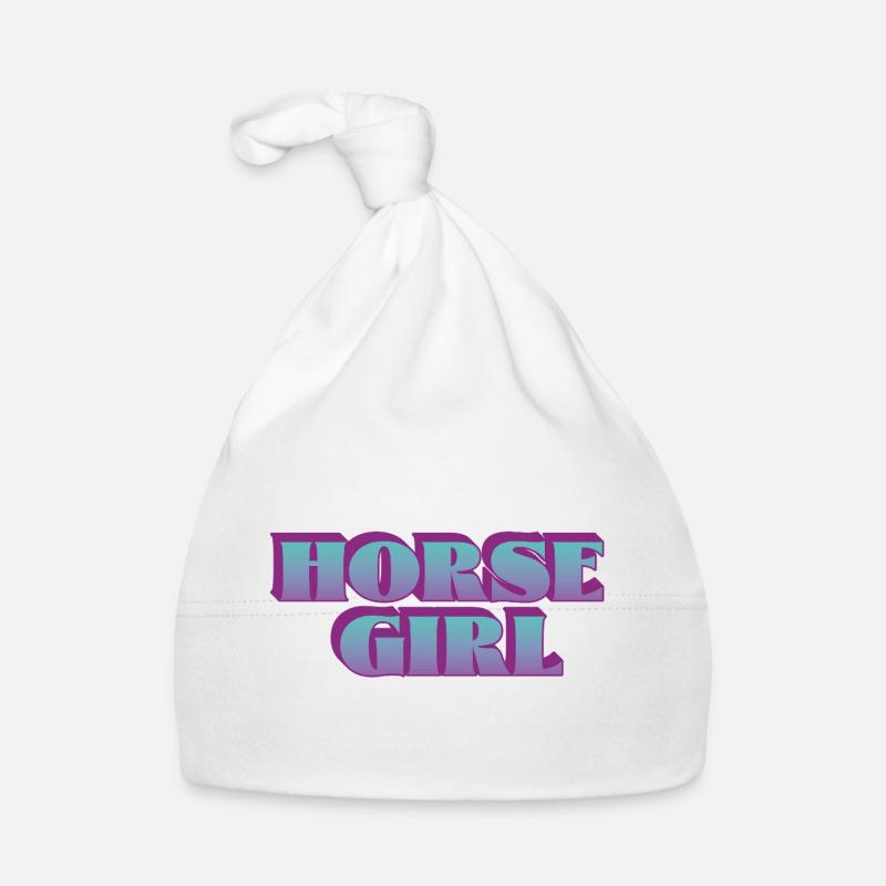 Vibrations audacieuses de fille de cheval Bonnet bio Bébé