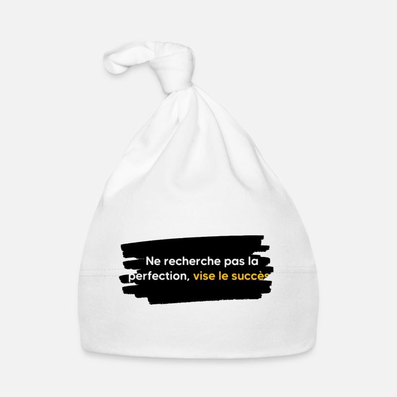 Don't strive for perfection, aim for success Organic Baby Cap