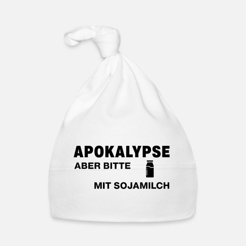 Apocalypse – mais s’il vous plaît avec du lait de soja Bonnet bio Bébé
