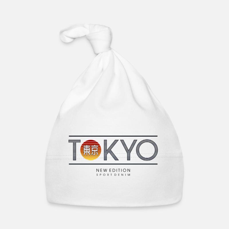 Motif Soleil Néon Tokyo Bonnet bio Bébé