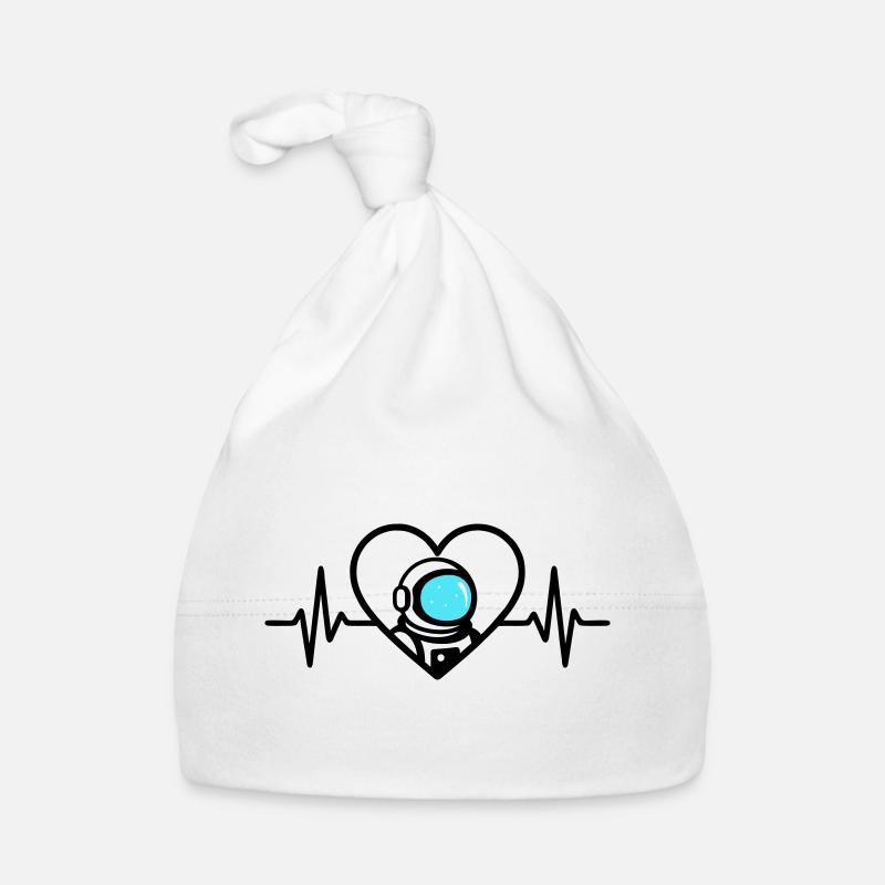Casque Cosmos de voyage dans l’espace Astronaute Heart Bonnet bio Bébé
