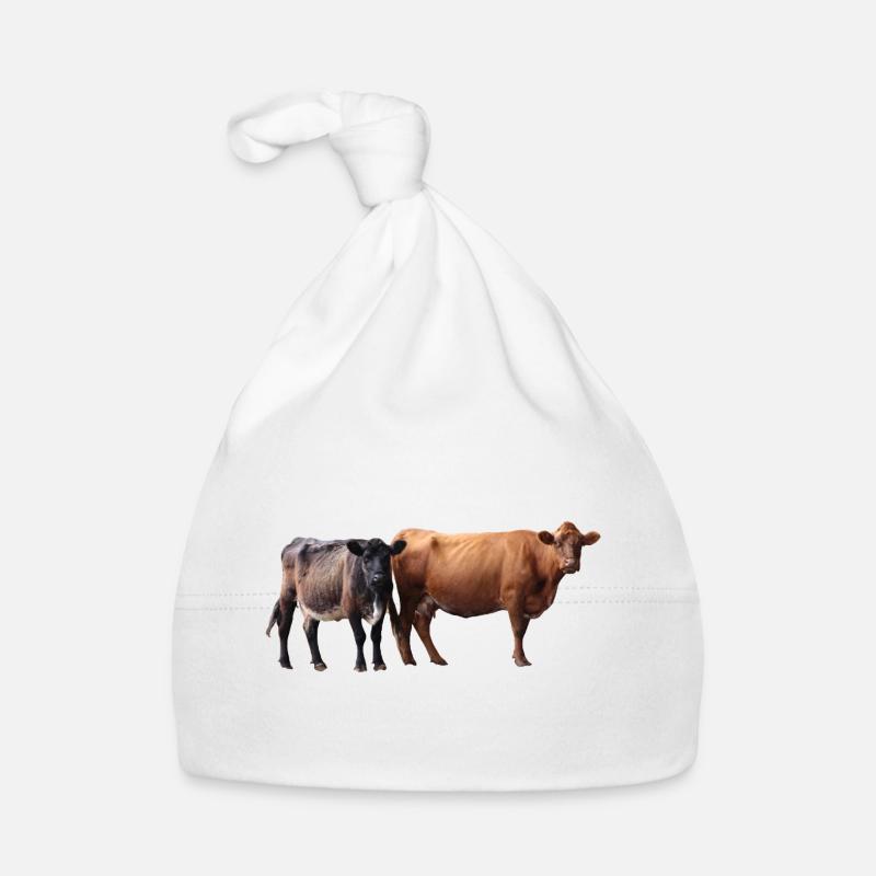 two cows Organic Baby Cap