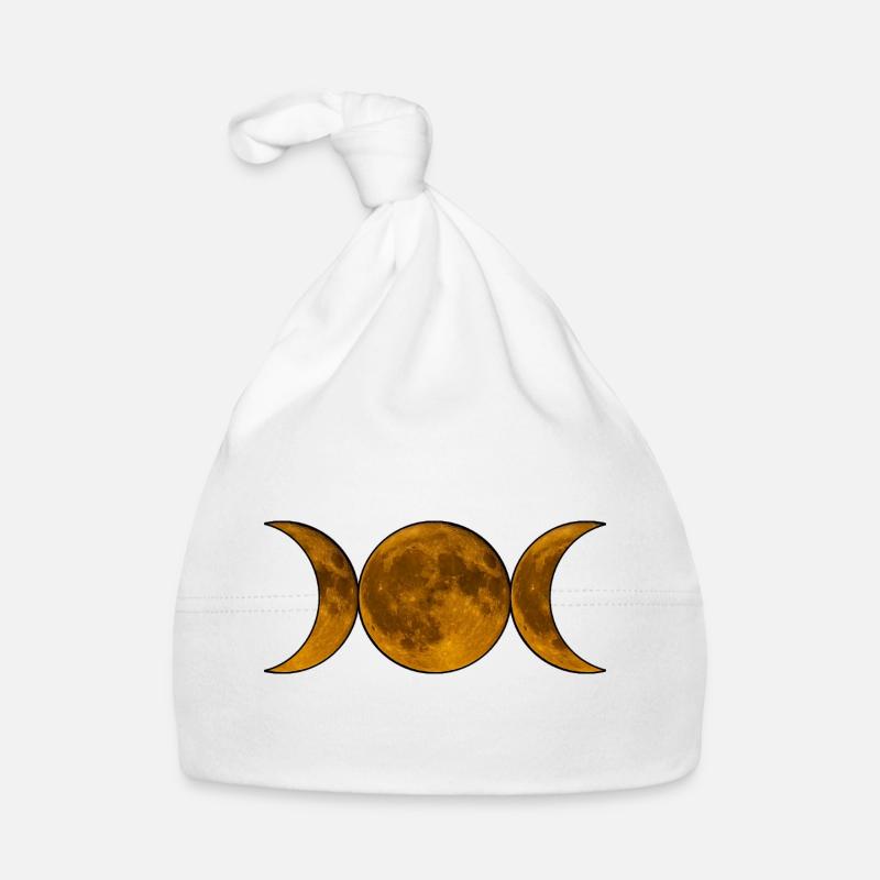 Wicca de la Triple Lune - Déesse en Or Bonnet bio Bébé