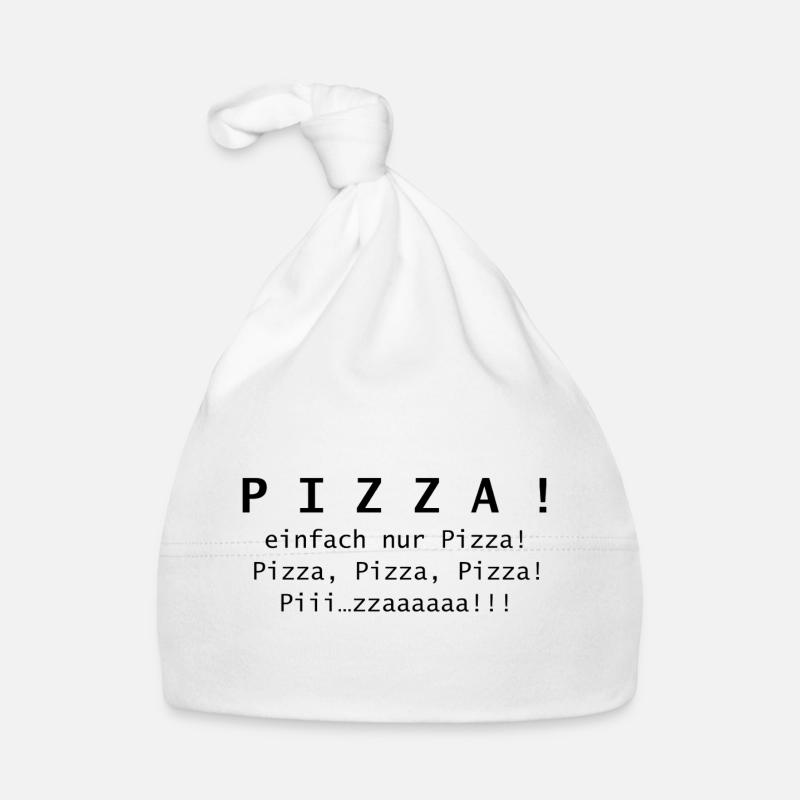 Pizza ! Juste de la pizza. Bonnet bio Bébé