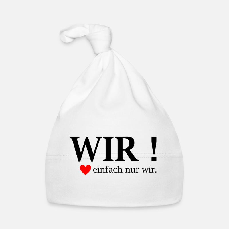 WIR! Einfach nur wir Herz Baby Bio-Mütze