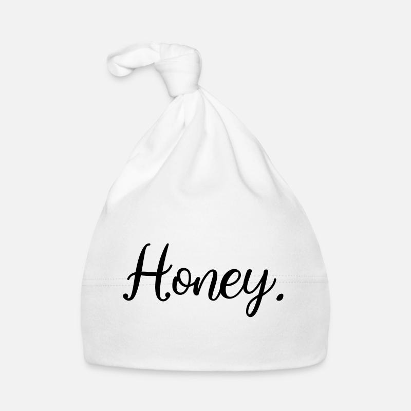 Frauen Herren Honig Honey Statement Baby Bio-Mütze