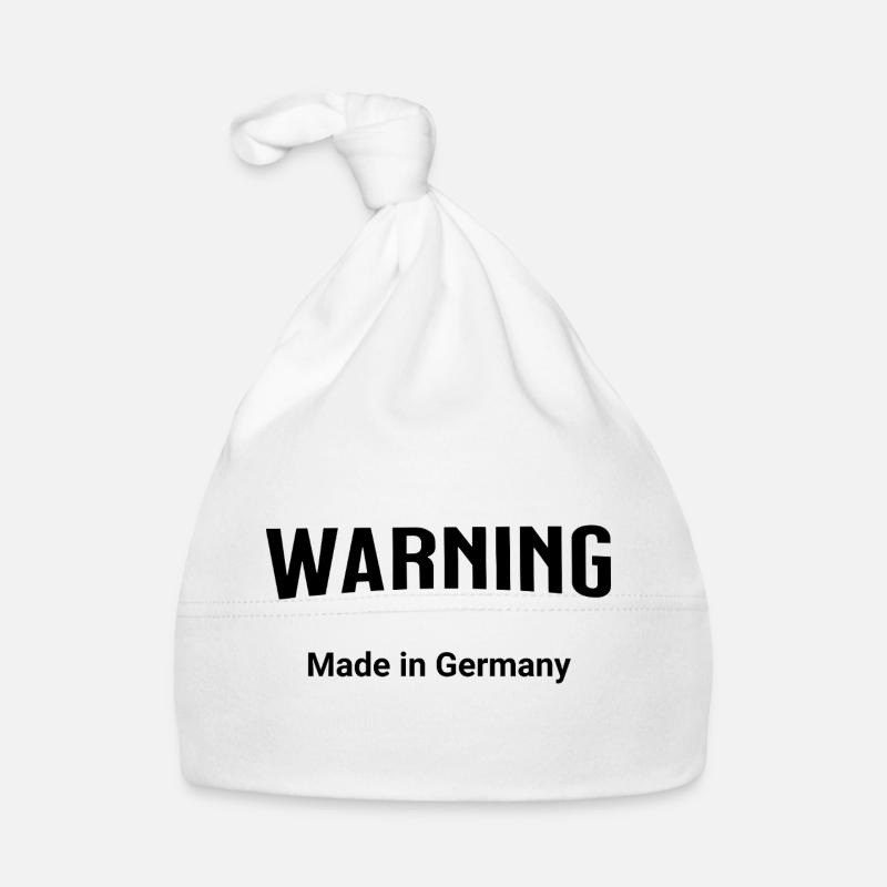 Warning - Made in Germany Organic Baby Cap