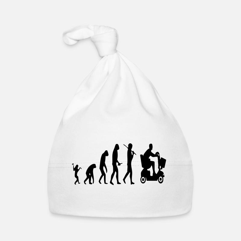 Mobility scooter evolution of disabled people # - Organic Baby Cap - white