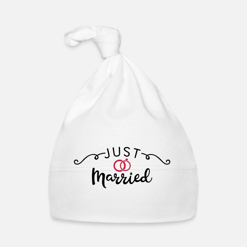 just married Baby Bio-Mütze
