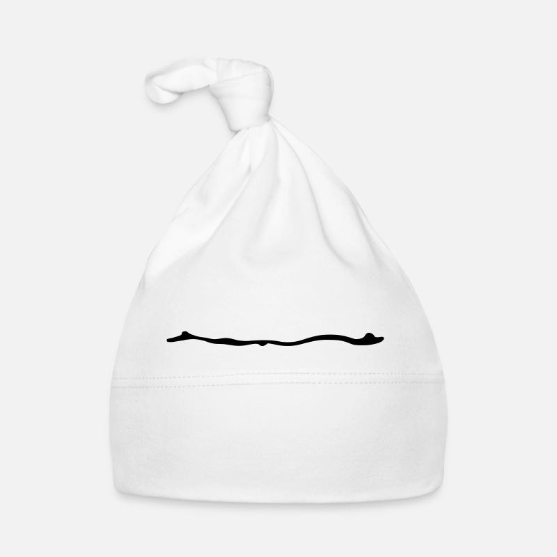 Farbklex line brush stroke underline Organic Baby Cap