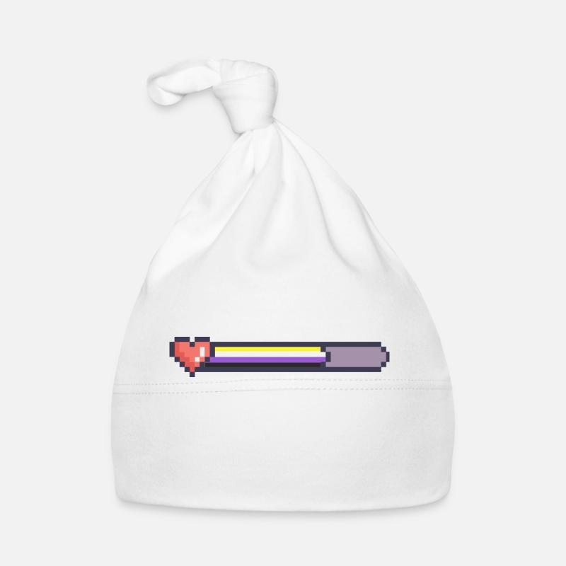 Non binary loading bar Organic Baby Cap