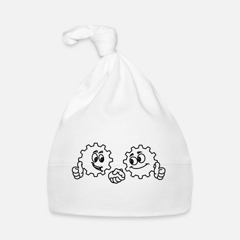 Teamwork shaking hands Organic Baby Cap