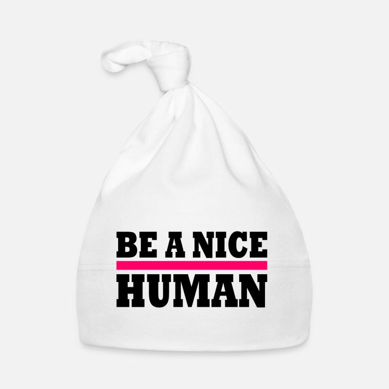 Be a nice human Baby Bio-Mütze