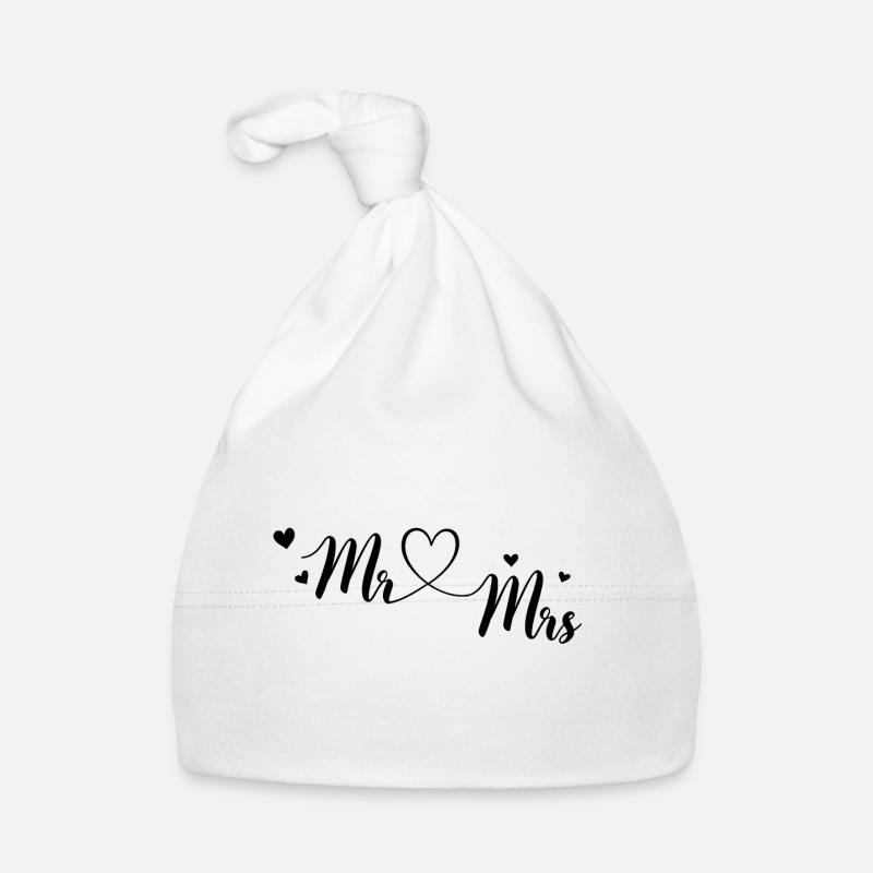 Mr & MRS à personnaliser Bonnet bio Bébé