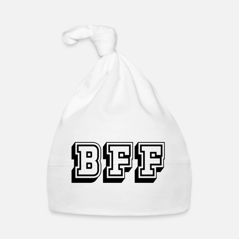 Tshirt BFF noir Bonnet bio Bébé