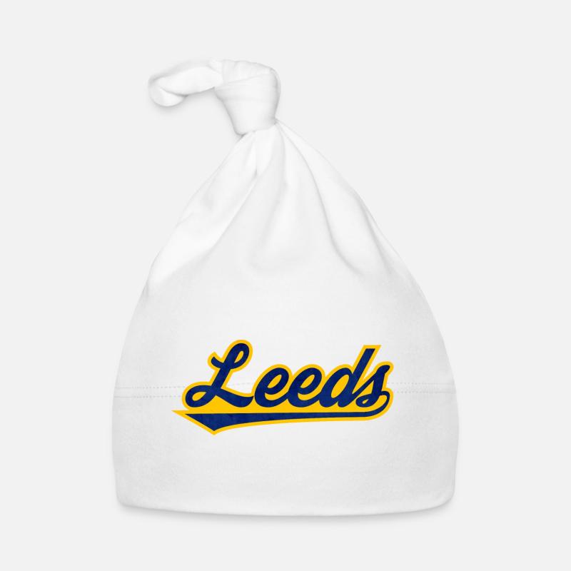 Lettrage Leeds Uk Bonnet bio Bébé