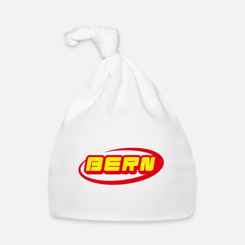 Logo néon de Berne Jaune Rouge Bonnet bio Bébé