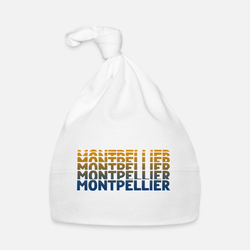 Montpellier Gradient Wortkunst Baby Bio-Mütze