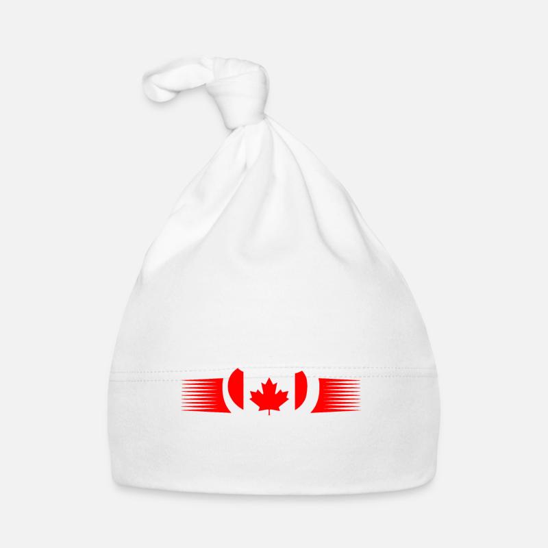 Curling Pierre de curling Canada Curler Curling drapeau canadien Curling Bonnet bio Bébé