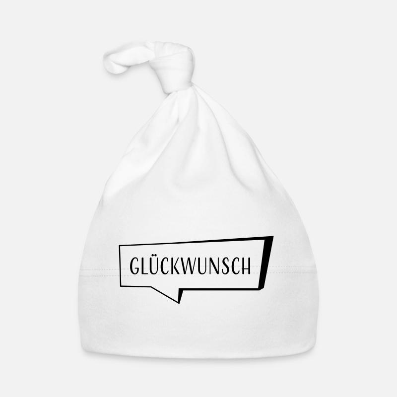 Speech bubble congratulations Organic Baby Cap