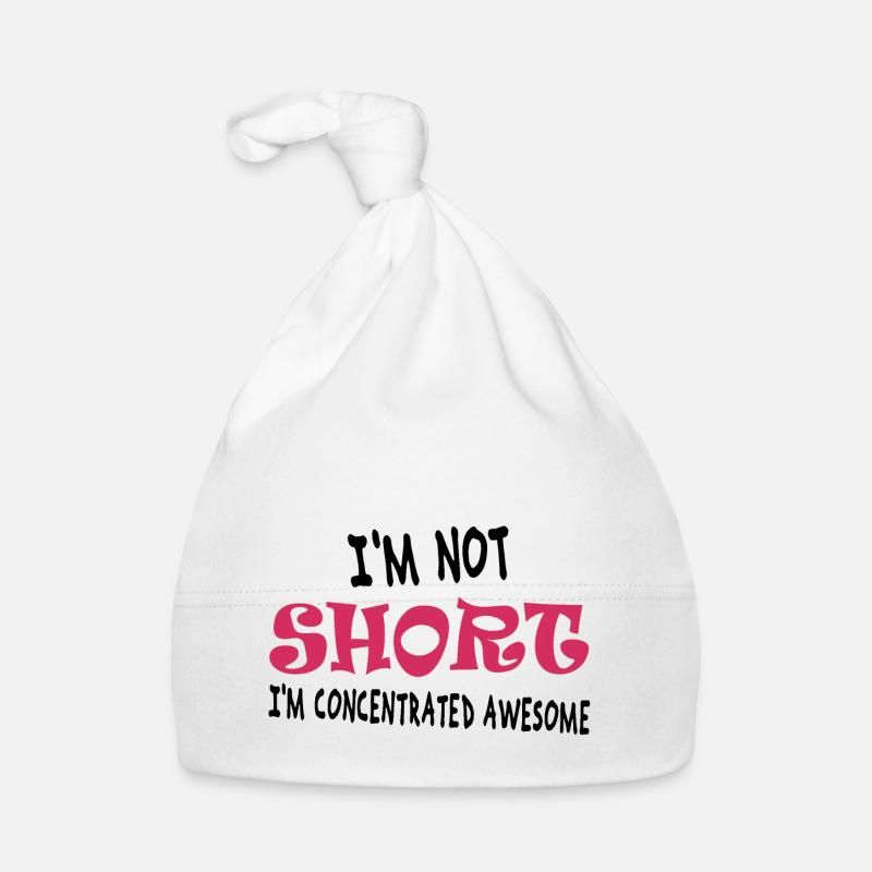 Je ne suis pas petit, je suis concentré sur la grande image. - Bonnet bio Bébé - blanc