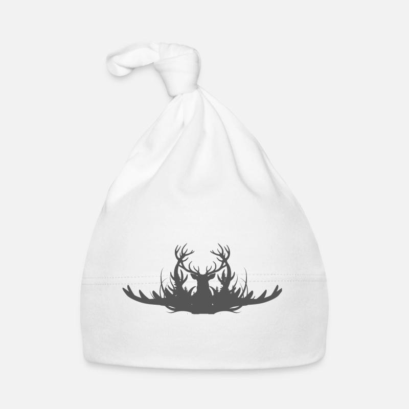 Silhouette de bois de cerf Bonnet bio Bébé