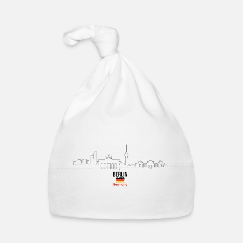 Typographie audacieuse du drapeau allemand Bonnet bio Bébé