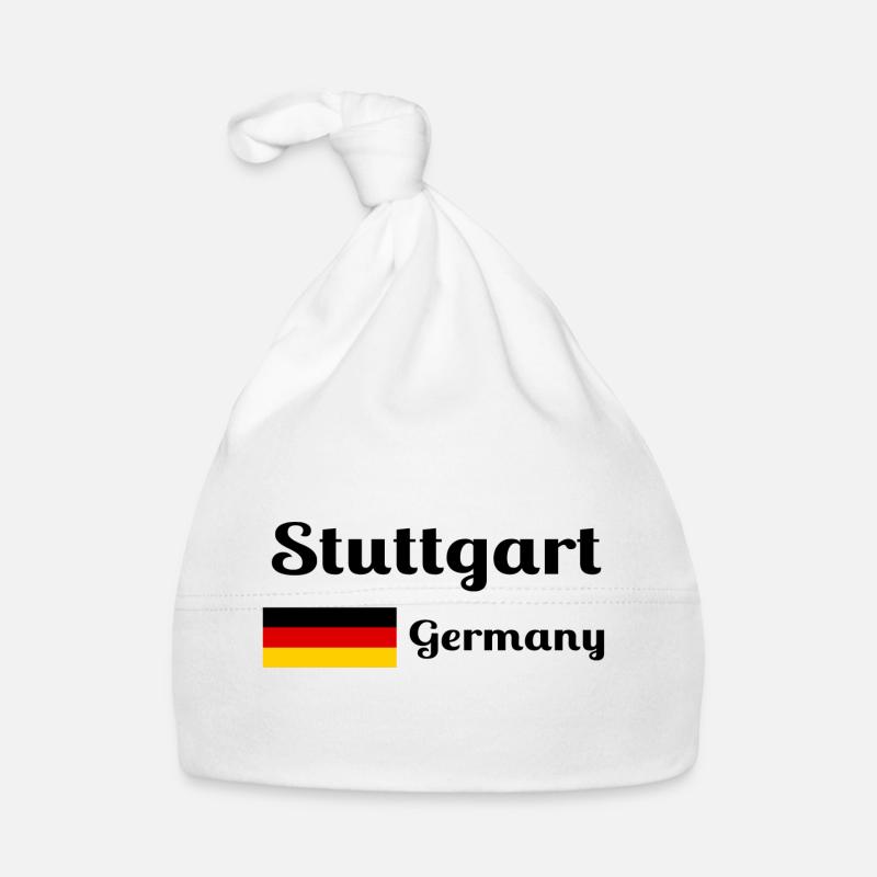 Stuttgart Deutschland - Stilvolle Drucke Baby Bio-Mütze