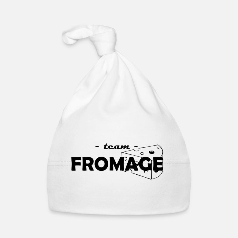 Team Cheese - Organic Baby Cap - white