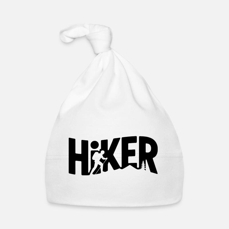 Typographie de randonneur - Conception de randonnée Bonnet bio Bébé