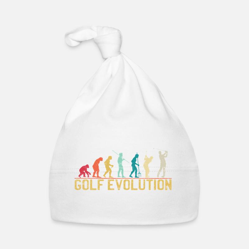Golf Evolution Silhouette Design Baby Bio-Mütze