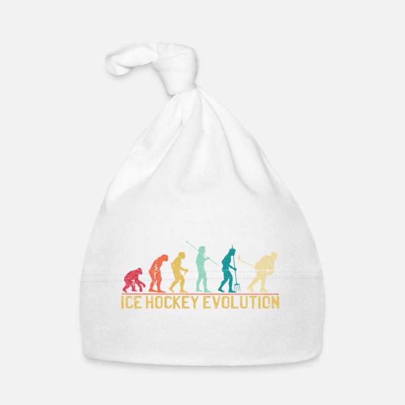 Hockey Evolution Silhouette Design Baby Bio-Mütze