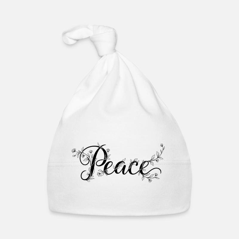 Peace  Baby Bio-Mütze