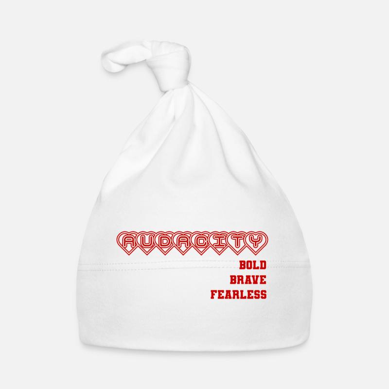 Mutige Ehrliche Herzensbindung Design, Statement  Baby Bio-Mütze