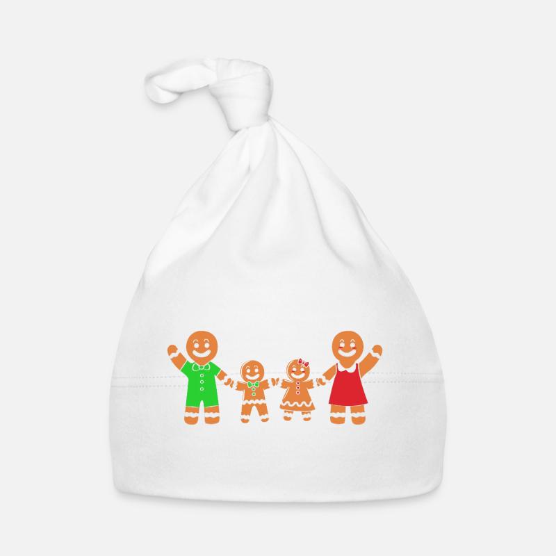 Lebkuchen Weihnachten Lebkuchenmann Gingerbread Baby Bio-Mütze