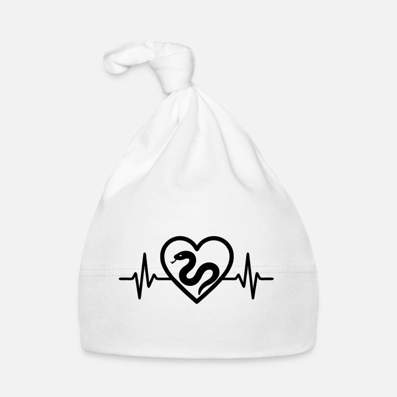 Schlange Herz Baby Bio-Mütze