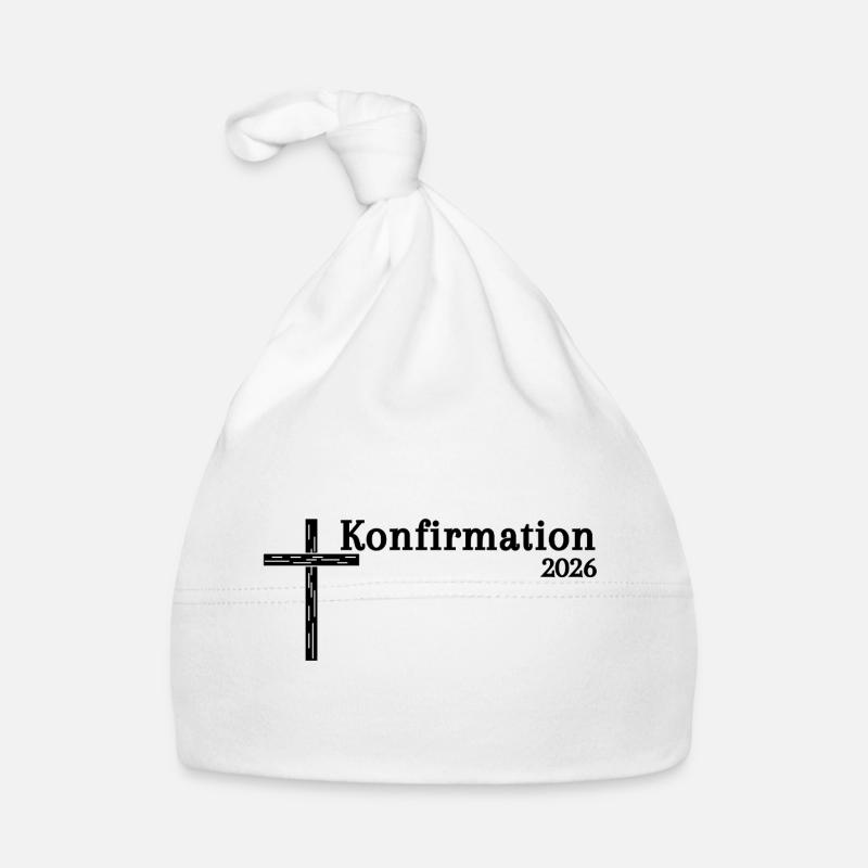 Gift ideas for Confirmation 2026 Cross Organic Baby Cap