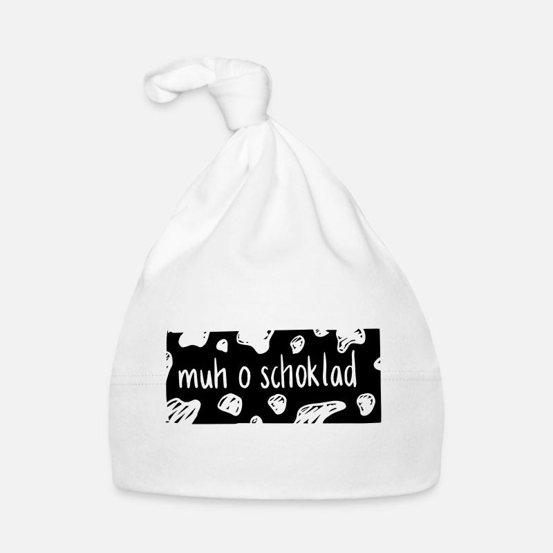 Muh o Schoklad - Bonnet bio Bébé - blanc